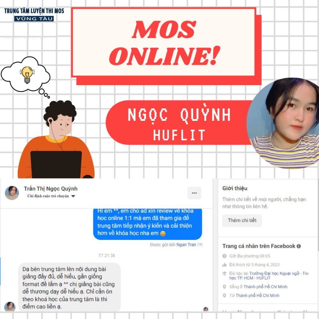 Cảm nhận của học viên tại tin học mos vũng tàu 15