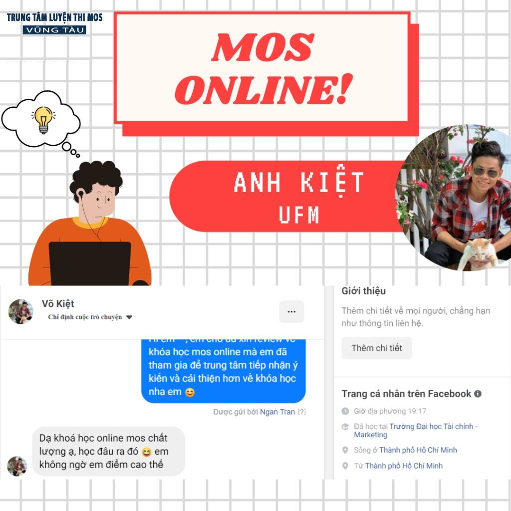 Cảm nhận của học viên tại tin học mos vũng tàu 17