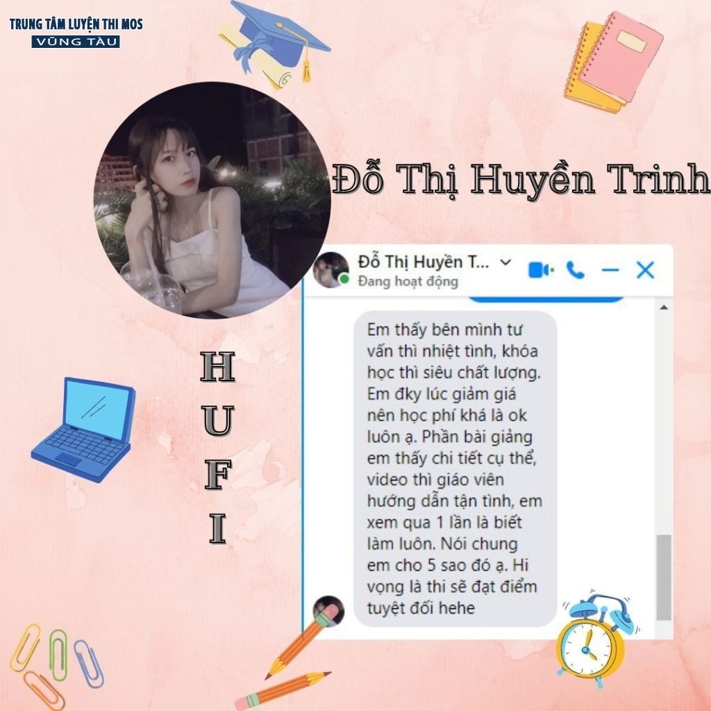 Cảm nhận của học viên tại tin học mos vũng tàu 19