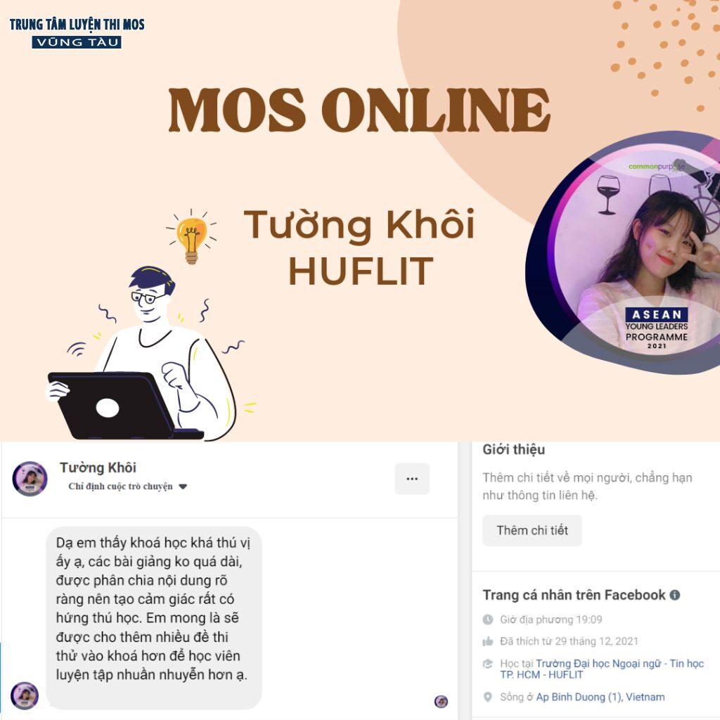 Cảm nhận của học viên tại tin học mos vũng tàu 2