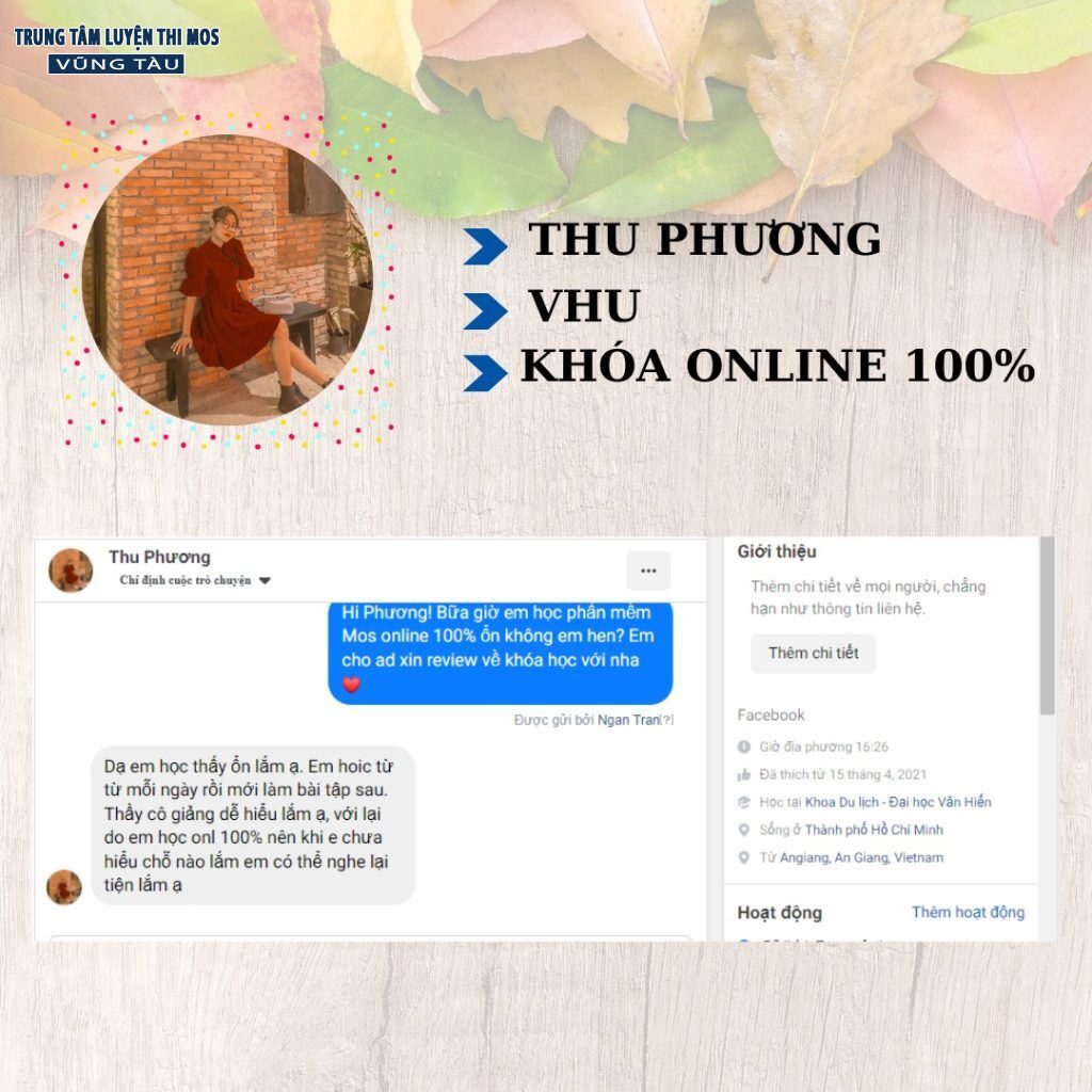 Cảm nhận của học viên tại tin học mos vũng tàu 27