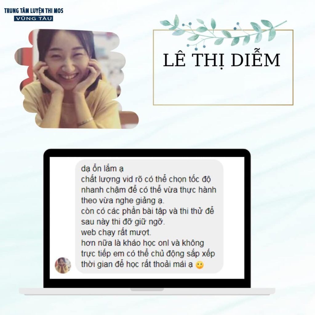 Cảm nhận của học viên tại tin học mos vũng tàu 32