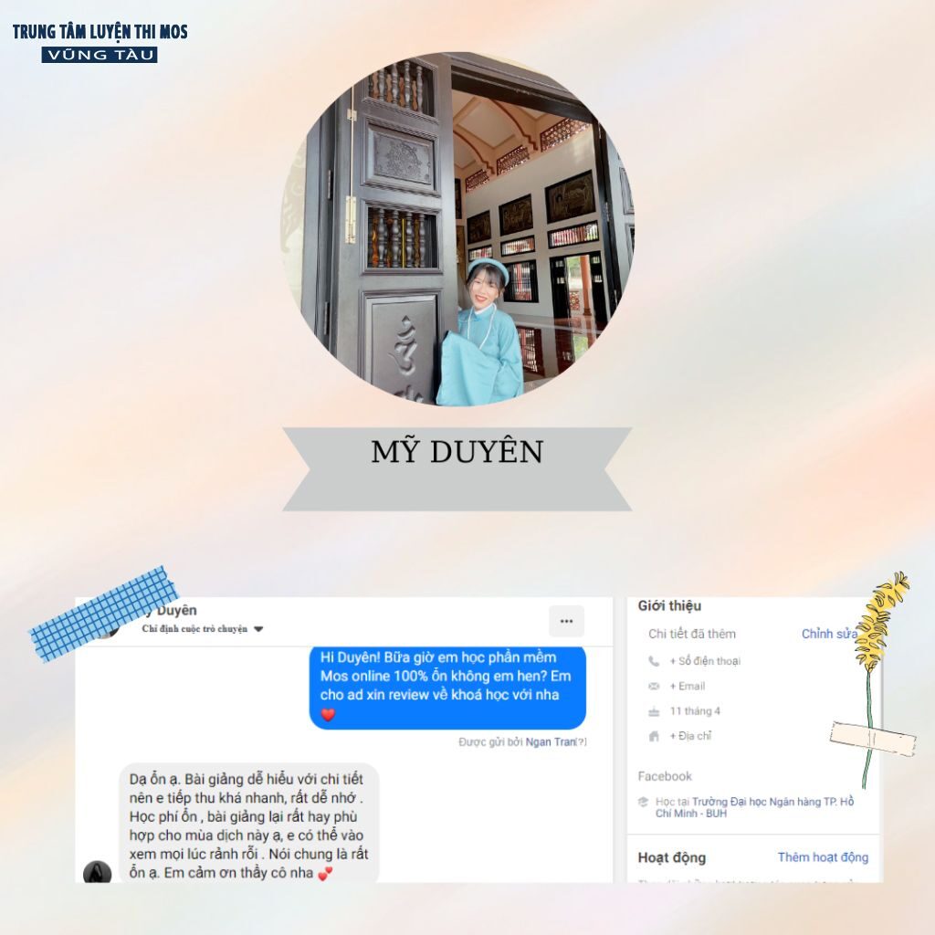 Cảm nhận của học viên tại tin học mos vũng tàu 41