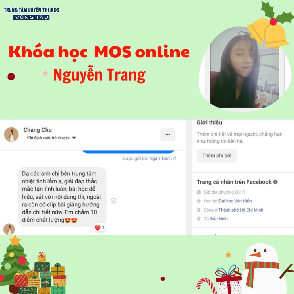 Cảm nhận của học viên tại tin học mos vũng tàu 52