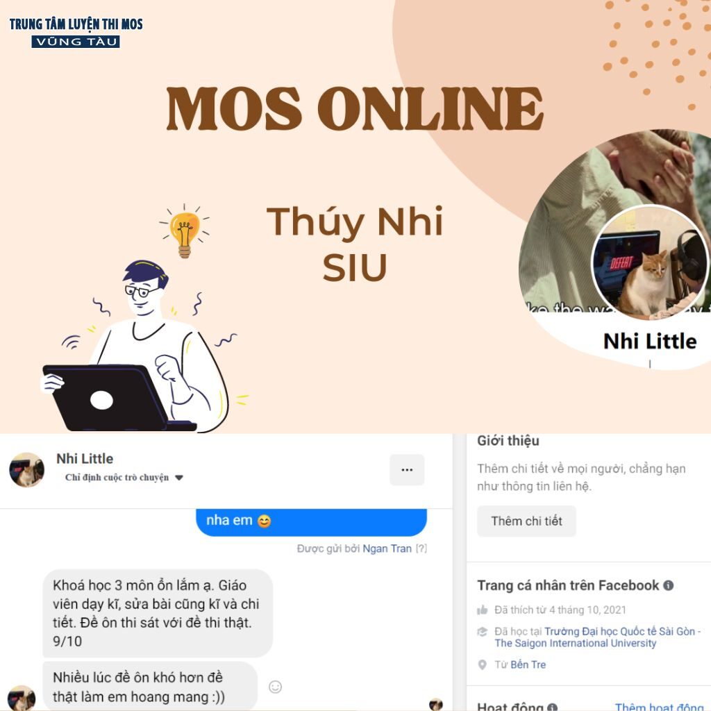 Cảm nhận của học viên tại tin học mos vũng tàu 9