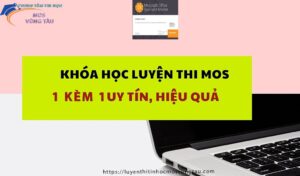 Khóa học luyện thi mos 1 kèm 1 uy tín chất lượng hiệu quả vũng tàu