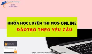 Khóa học luyện thi mos online đào tạo theo yêu cầu uy tín chất lượng hiệu quả vũng tàu