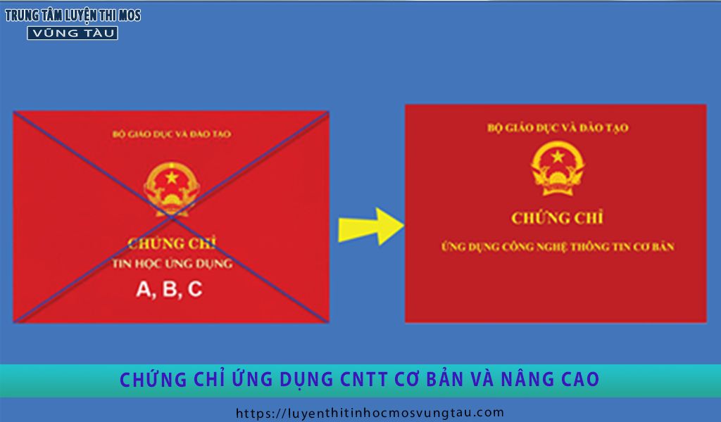 Chứng chỉ ứng dụng công nghệ thông tin căn bản nâng cao