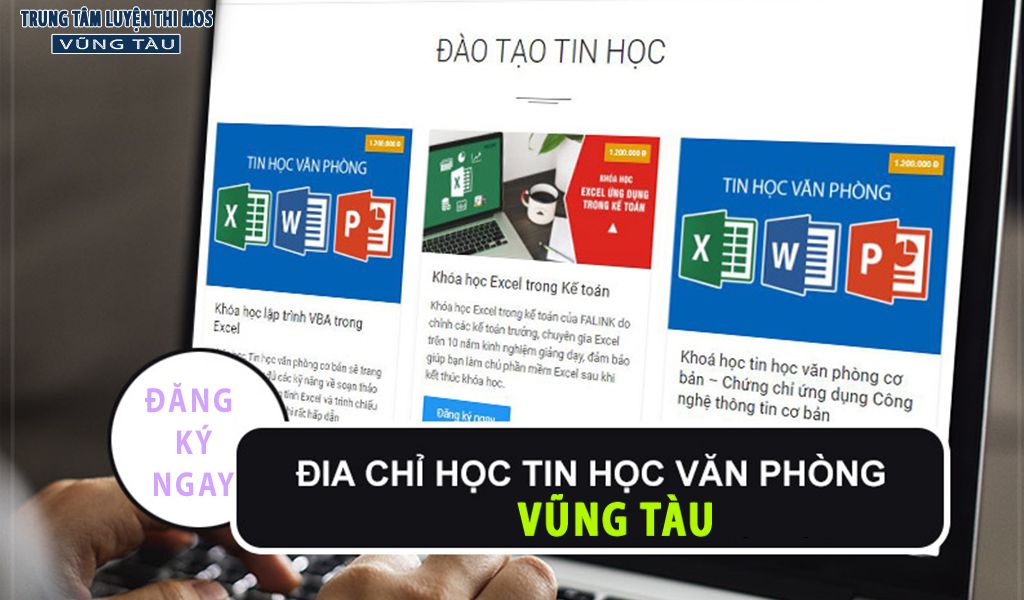 Địa chỉ học tin học văn phòng tại vũng tàu