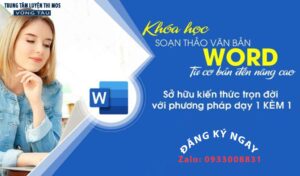 Khóa học tin học văn phòng word cơ bản