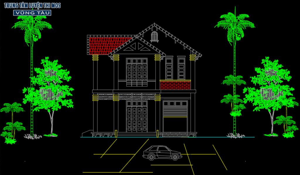 bài tập thực hành autocad tại tin học vũng tàu